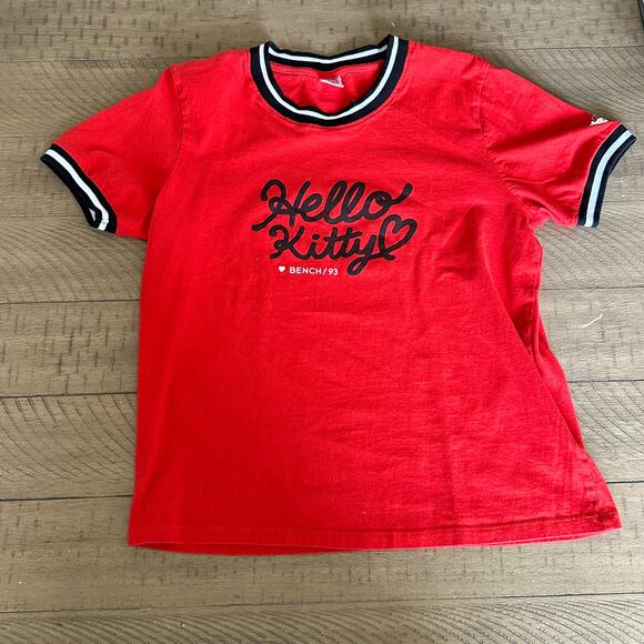 RARE Sanrio Hello Kitty X Bench Collab Red Shirt Size Medium - Picture 1 of 3